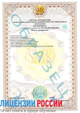 Образец сертификата соответствия (приложение) Керчь Сертификат OHSAS 18001